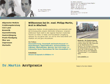 Tablet Screenshot of drmartin.ch
